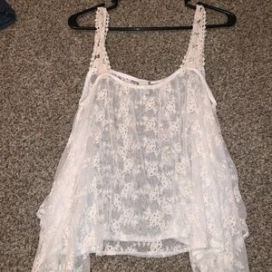 Sheer Lace Tank Top